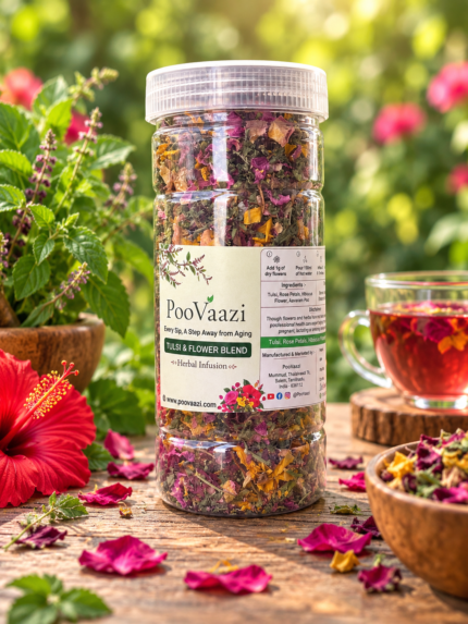 Tulsi & Flowers blend tea